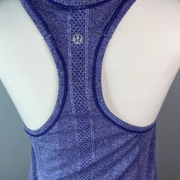 LULULEMON Run Swiftly Tech Tank Top Purple Racerback Space Dyed Size 6 - Picture 7 of 10
